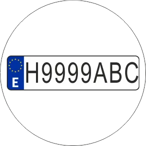 Historic Number Plate CIRCLE 2