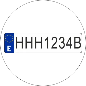 Historic Number Plate CIRCLE
