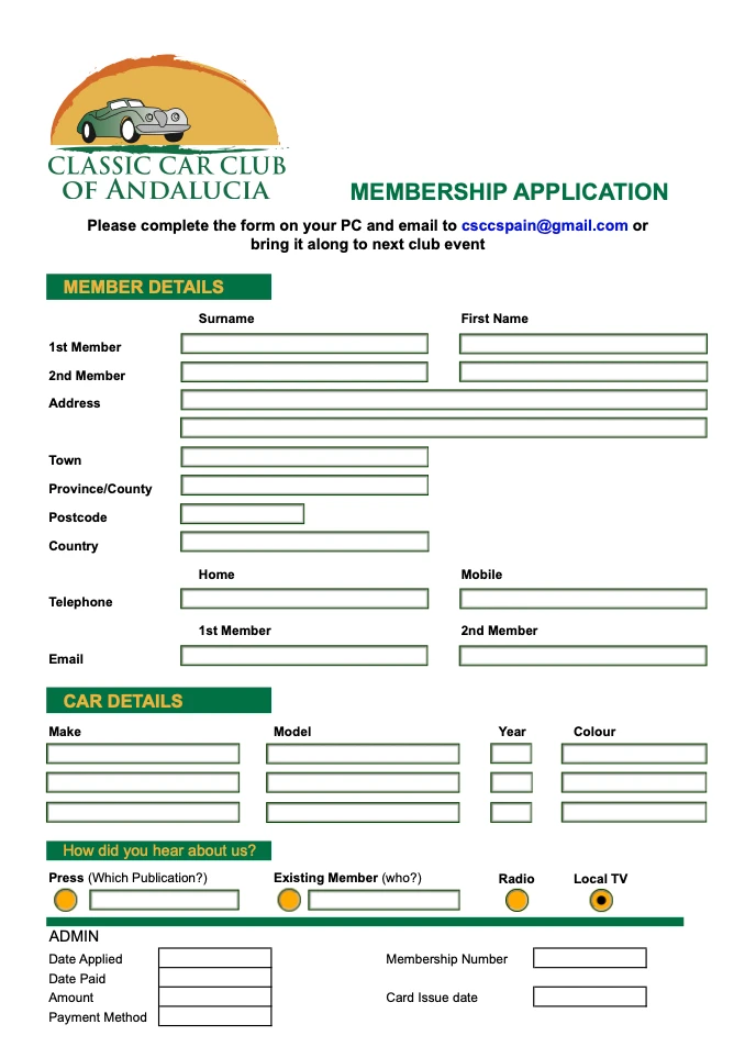 Application Form